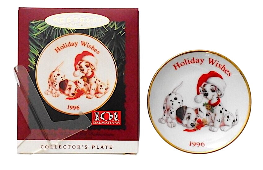 1996 Holiday Wishes Hallmark Ornament (101 Dalmatians) QXI6544