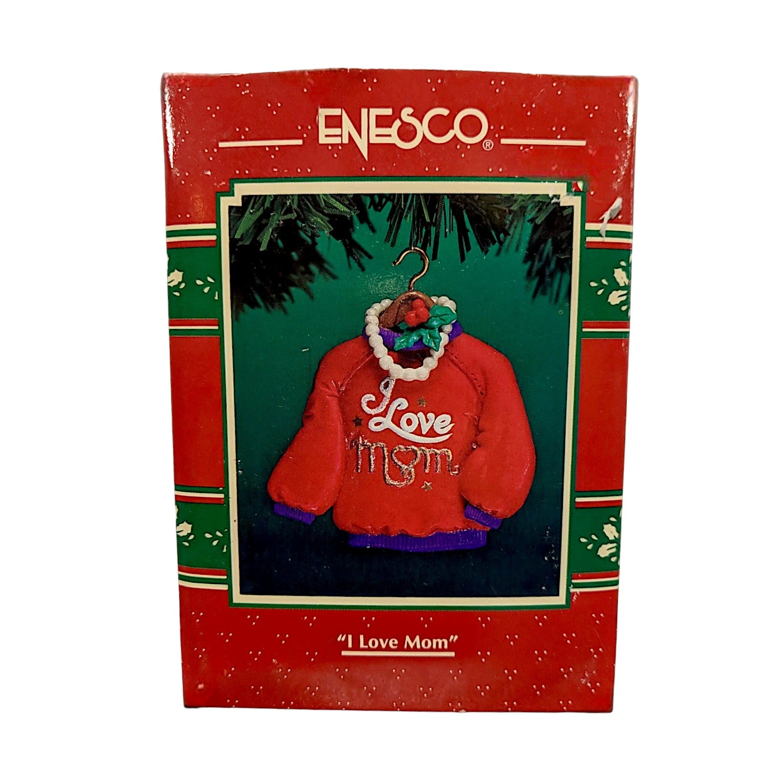 1996 I Love Mom Enesco Ornament (Holiday Sweater) 166928 Image2