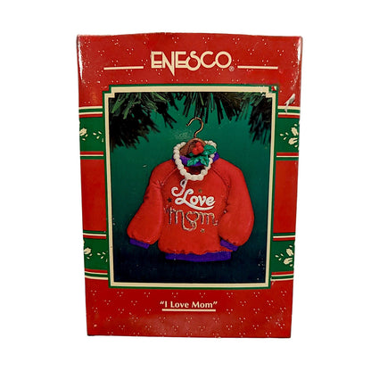 1996 I Love Mom Enesco Ornament (Holiday Sweater) 166928 Image2