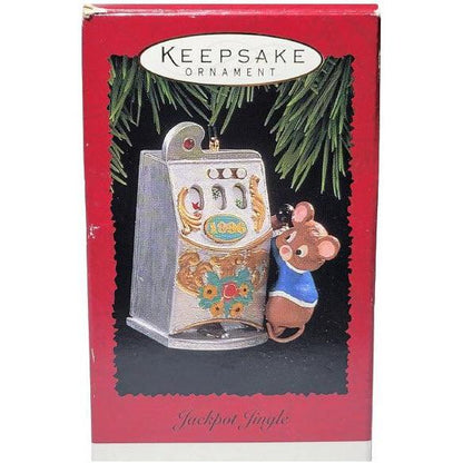 1996 Jackpot Jingle Hallmark Ornament (Mouse) QX5911