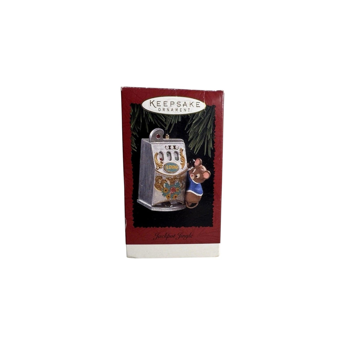 1996 Jackpot Jingle Hallmark Ornament (Mouse) QX5911 Image2
