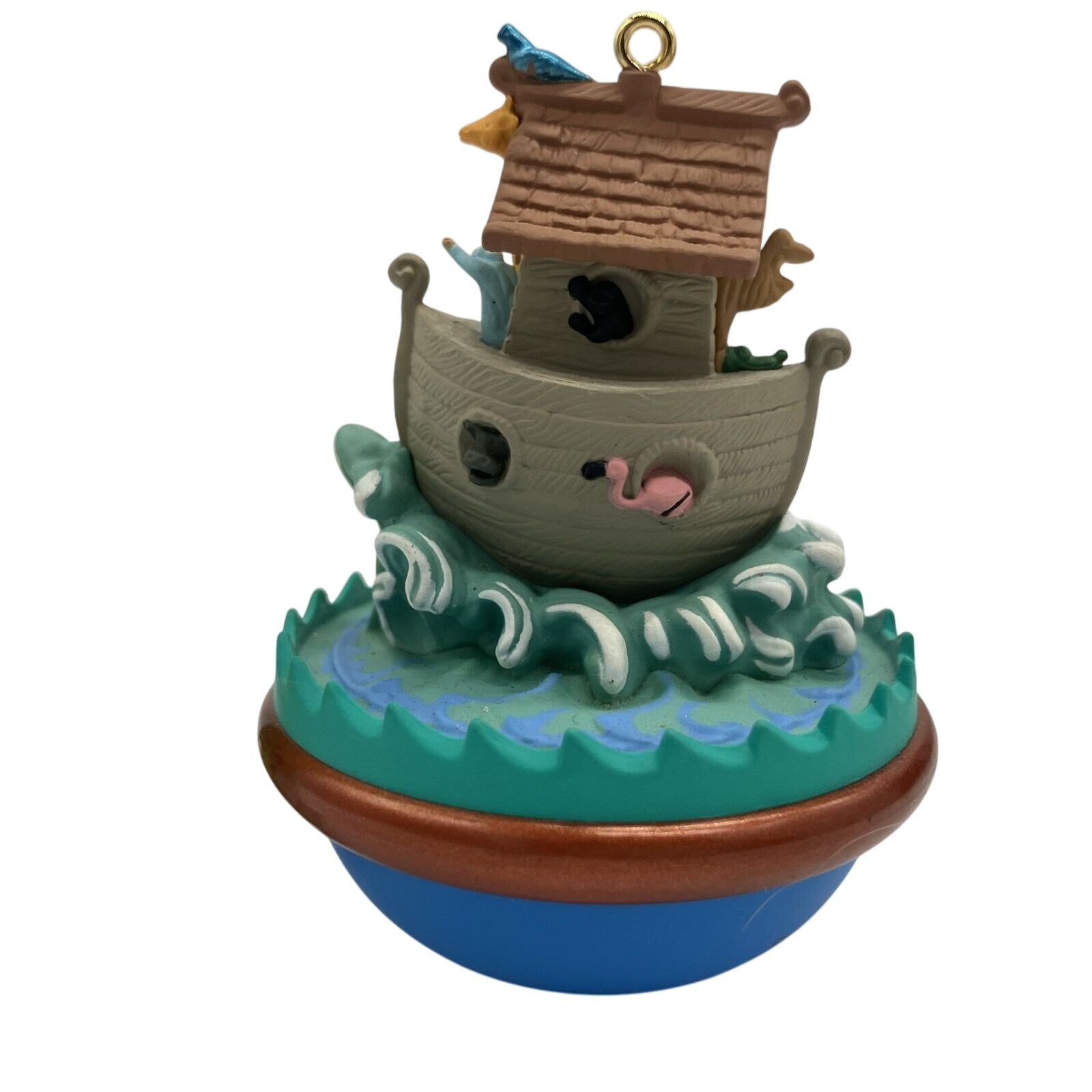 1996 Jolly Wolly Ark Hallmark Ornament (Noah's Ark) QX6221