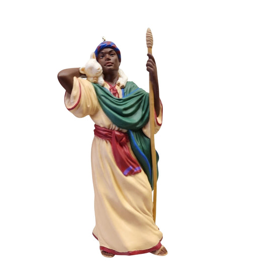 1996 Kindly Shepherd Hallmark Ornament (African American Nativity) QX6274 Image1