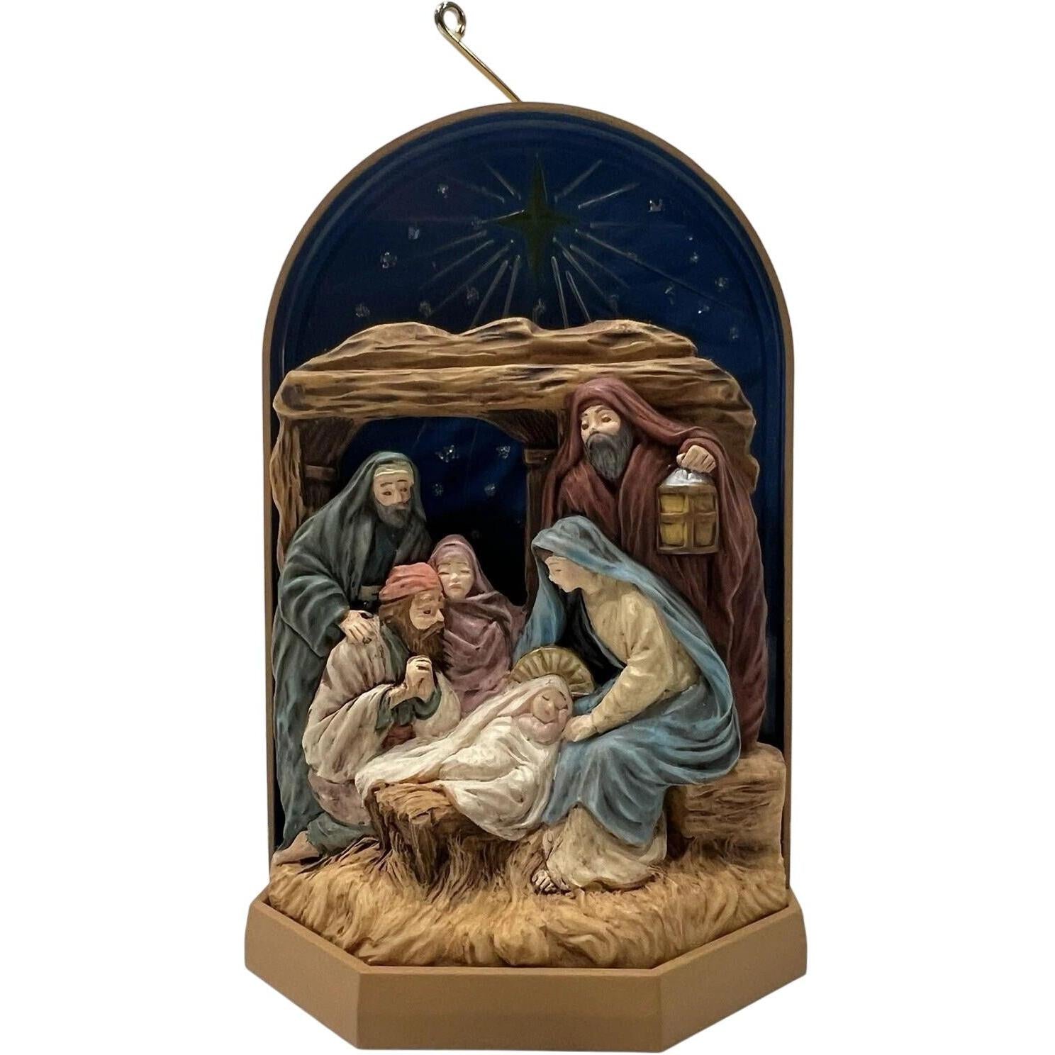 1996 Let Us Adore Him Hallmark Ornament (Nativity) QLX7381