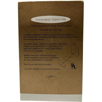 1996 Let Us Adore Him Hallmark Ornament (Nativity) QLX7381