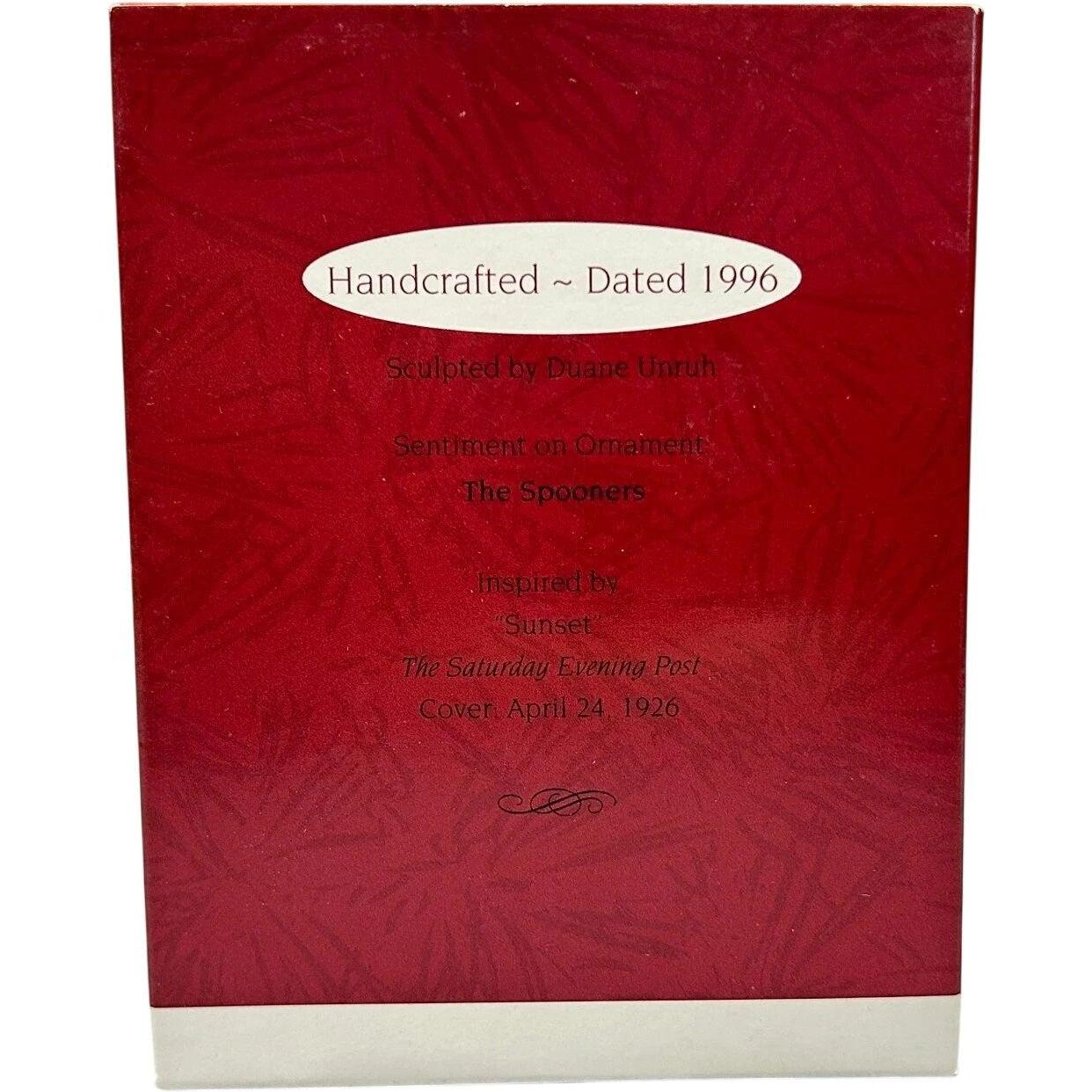 1996 Little Spooners Hallmark Ornament (Norman Rocketwell Art) QX5504