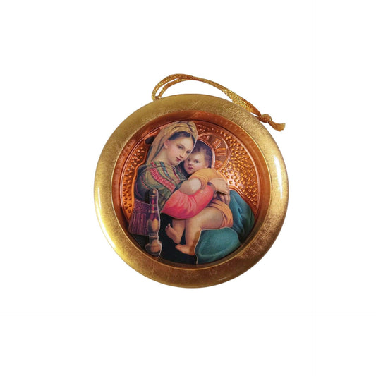 1996 Madonna and Child - Sacred Masterworks Hallmark Ornament (Religious) QK1144 Image1