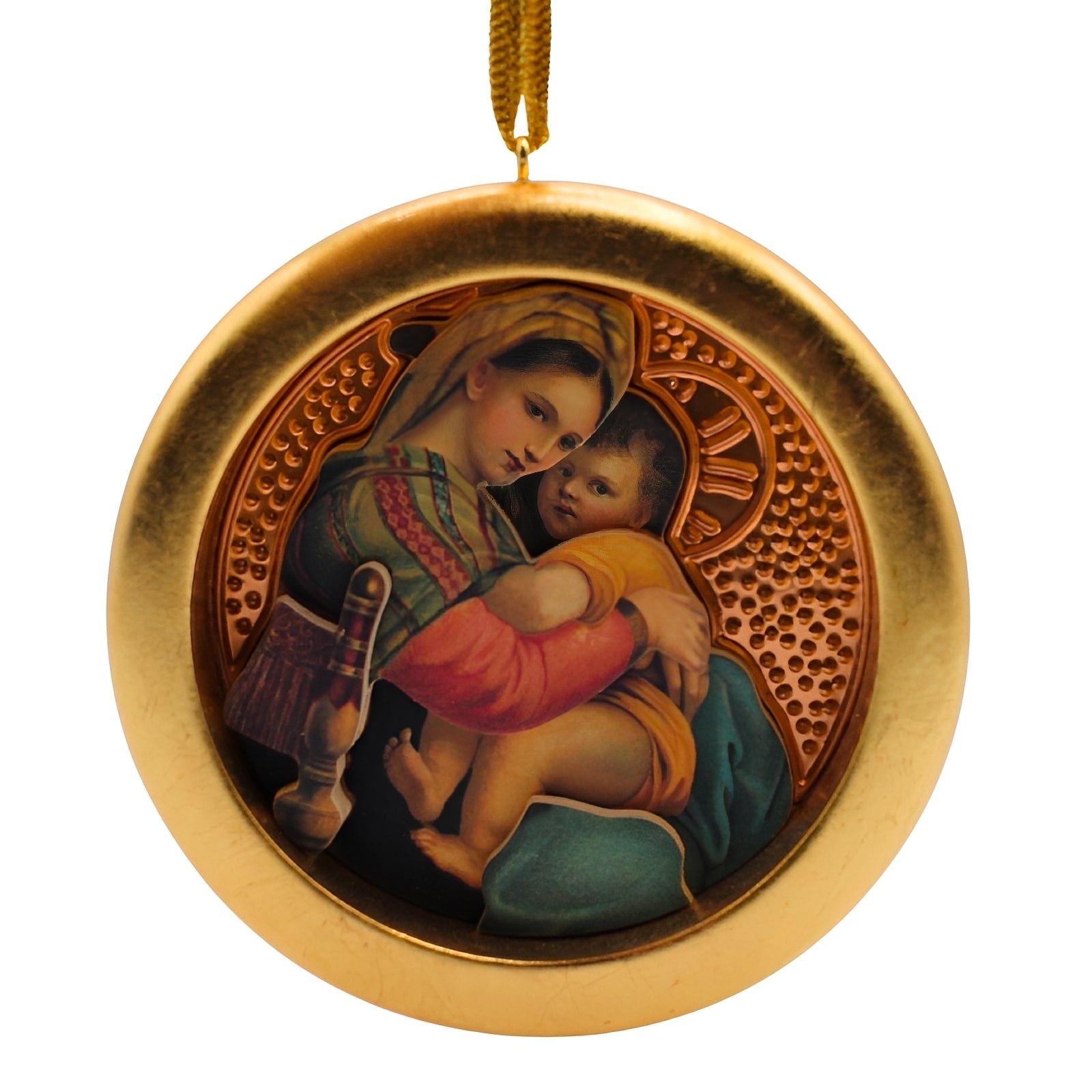 1996 Madonna and Child - Sacred Masterworks Hallmark Ornament (Religious) QK1144