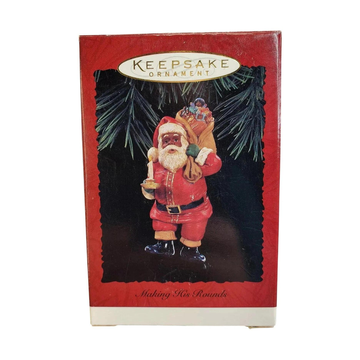 1996 Making His Rounds Hallmark Ornament (Santa Claus) QX6271 Image2