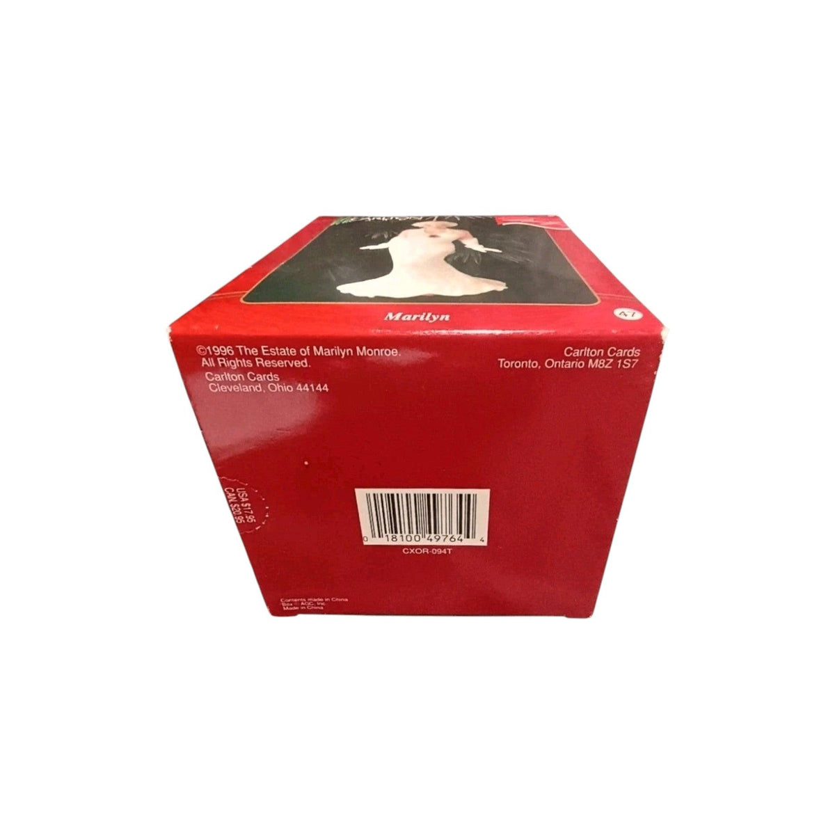 1996 Marilyn Carlton Cards Ornaments (Marilyn Monroe) CXOR-094T Image6