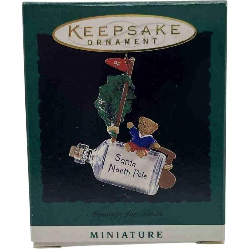1996 Message for Santa Hallmark Ornament (Teddy Bear) QXM4254