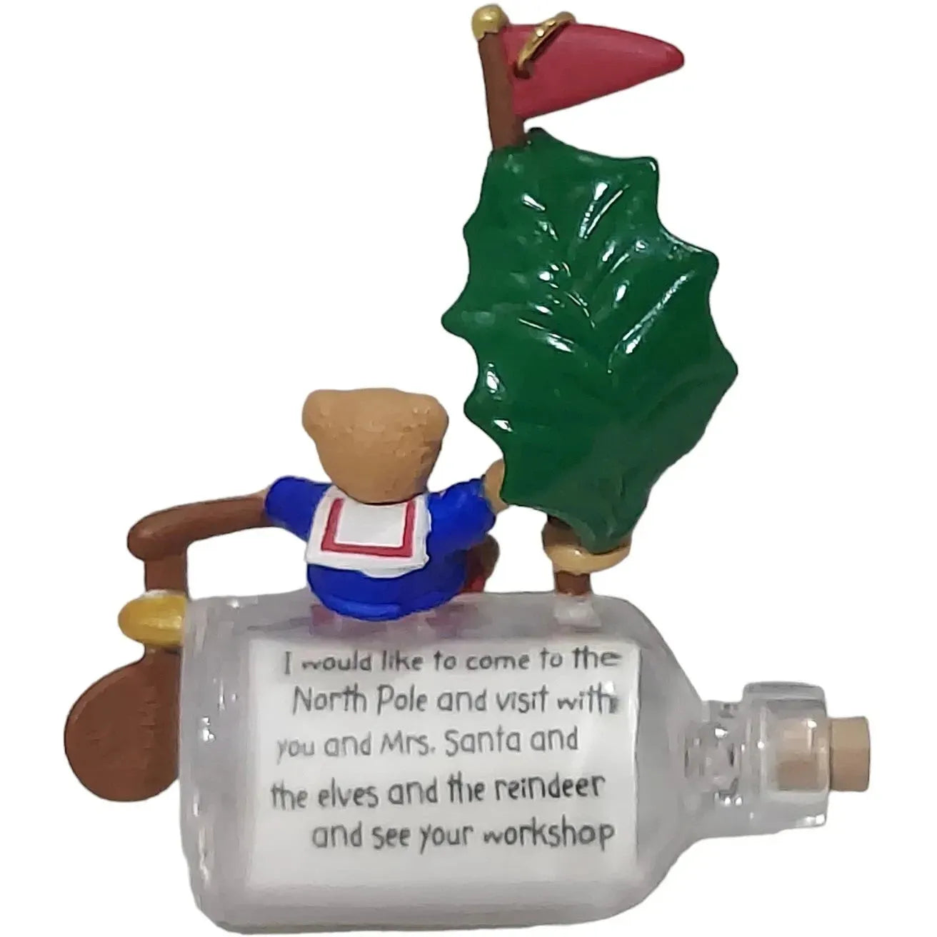 1996 Message for Santa Hallmark Ornament (Teddy Bear) QXM4254