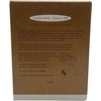 1996 Millennium Falcon Hallmark Ornament (Star Wars) QLX7474