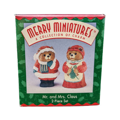 1996 Mr. and Mrs. Claus Hallmark Ornament (Merry Miniatures) QFM8044