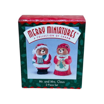 1996 Mr. and Mrs. Claus Hallmark Ornament (Merry Miniatures) QFM8044 Image2