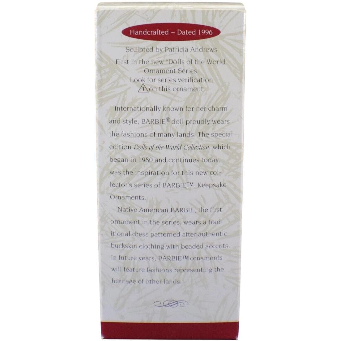 1996 Native American Barbie Hallmark Ornament (Barbie) QX5561
