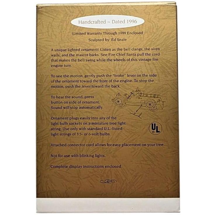 1996 North Pole Volunteers Hallmark Ornament (Firefighter) QLX7471