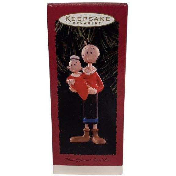 1996 Olive Oyl and Swee' Pea Hallmark Ornament (Popeye) QX5481
