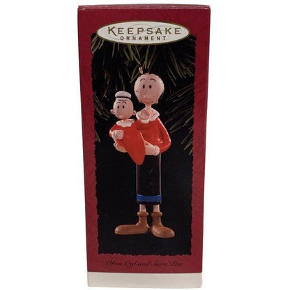 1996 Olive Oyl and Swee' Pea Hallmark Ornament (Popeye) QX5481