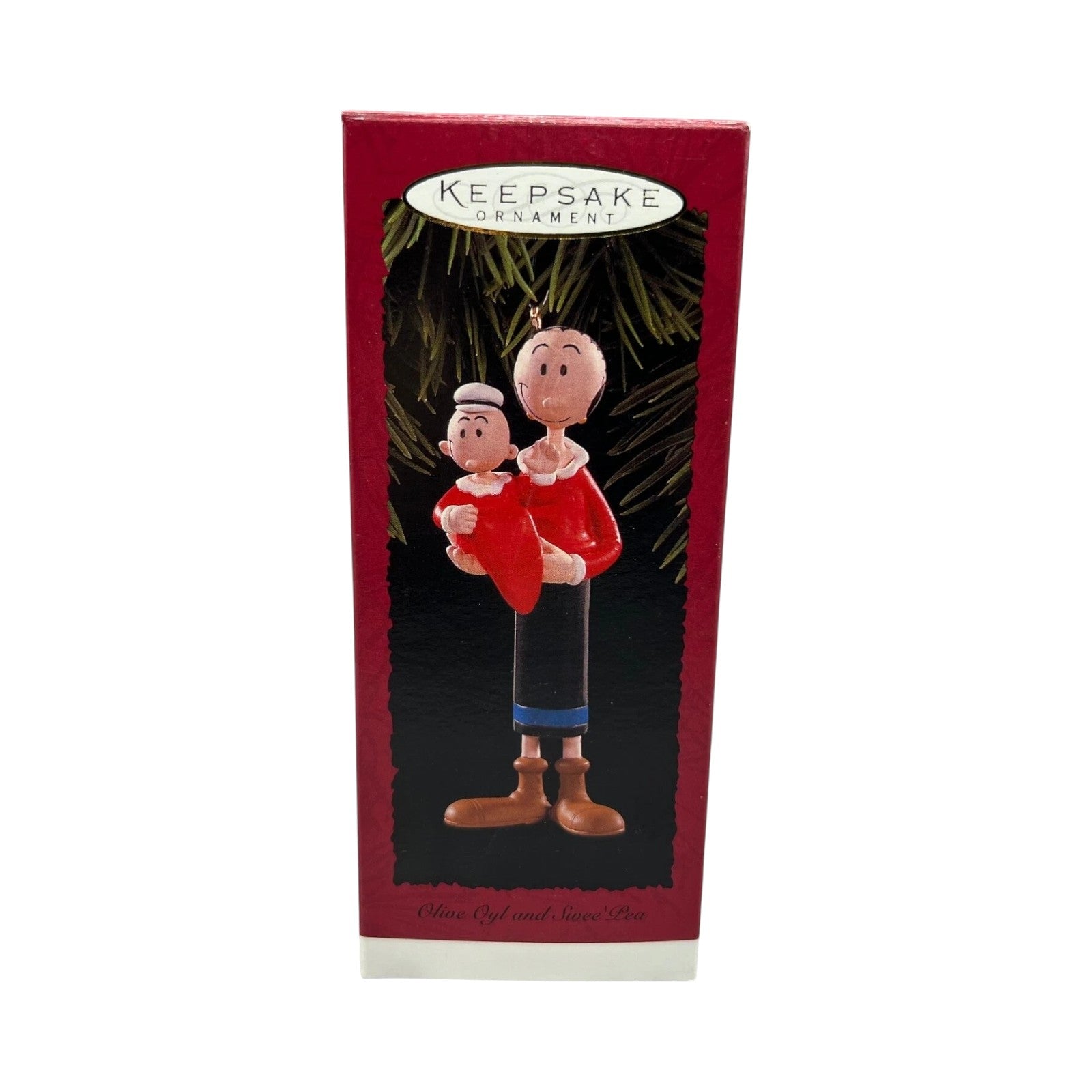 1996 Olive Oyl and Swee' Pea Hallmark Ornament (Popeye) QX5481 Image2