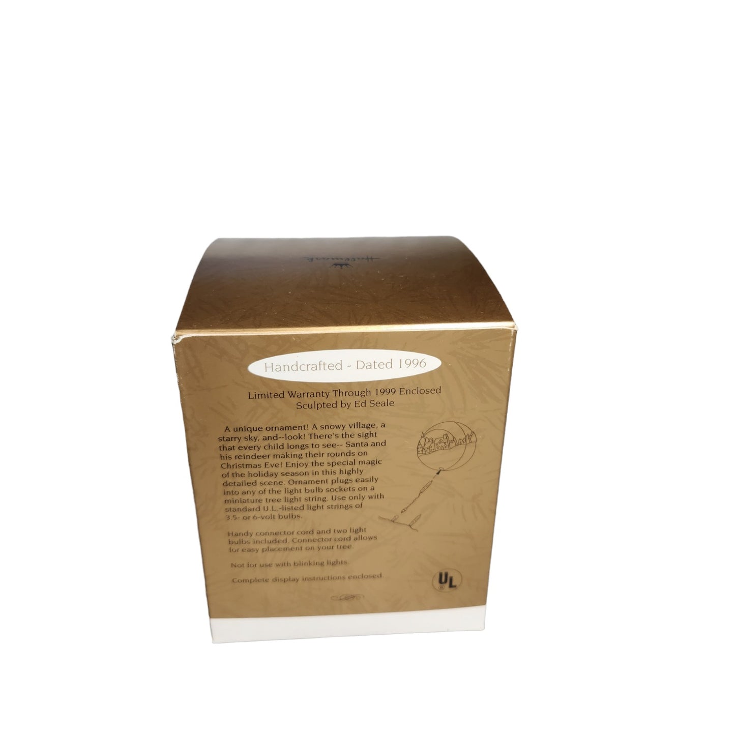 1996 Over the Rooftops Hallmark Ornament (Sleigh) QLX7374