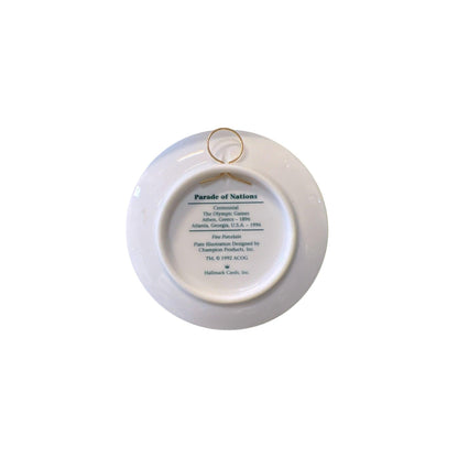 1996 Parade of Nations — Porcelain Collector’s Plate (Olympic) Hallmark Ornament QHC8194 Image4