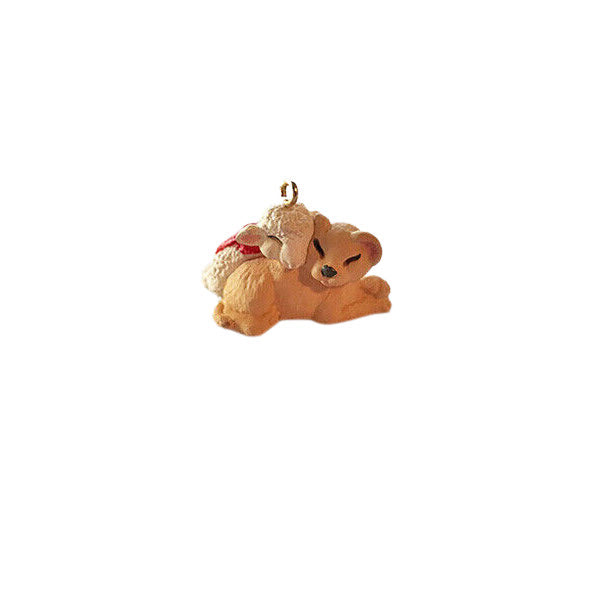 1996 Peaceful Christmas Hallmark Ornament (Lion and Lamb) QXM4214
