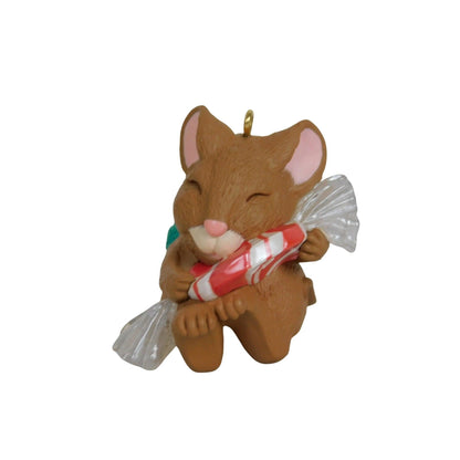 1996 Peppermint Surprise Hallmark Ornament (Mouse) QX6234 Image1