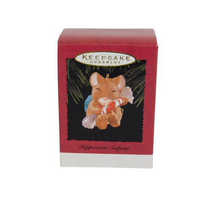 1996 Peppermint Surprise Hallmark Ornament (Mouse) QX6234 Image2