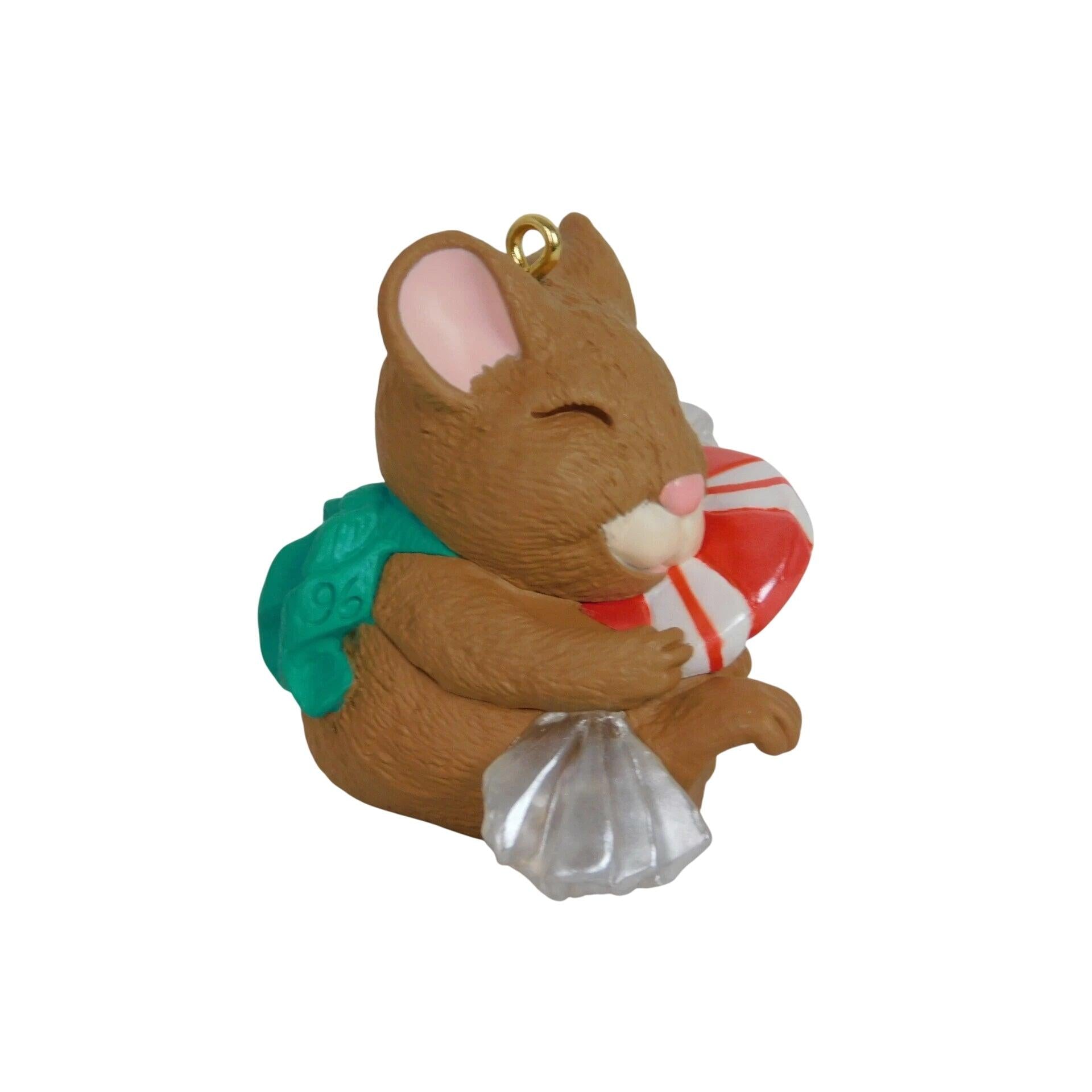 1996 Peppermint Surprise Hallmark Ornament (Mouse) QX6234 Image3
