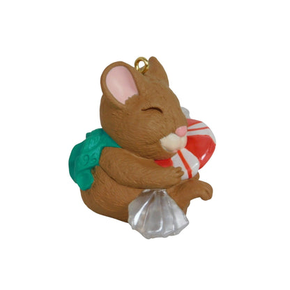 1996 Peppermint Surprise Hallmark Ornament (Mouse) QX6234 Image3