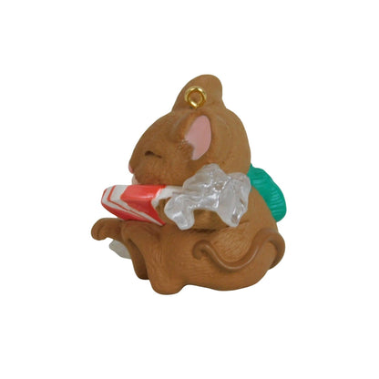1996 Peppermint Surprise Hallmark Ornament (Mouse) QX6234 Image5