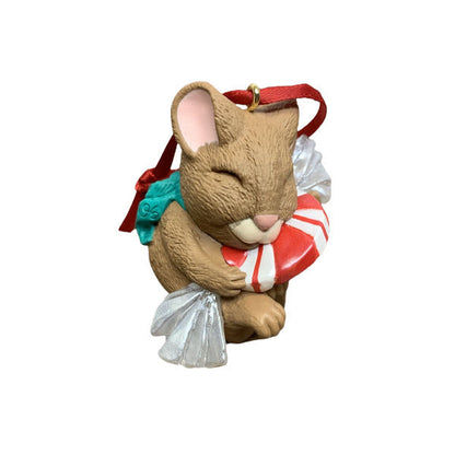 1996 Peppermint Surprise Hallmark Ornament (Mouse) QX6234