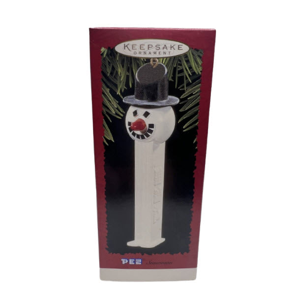 1996 Pez Snowman Hallmark Ornament (PEZ) QX6534