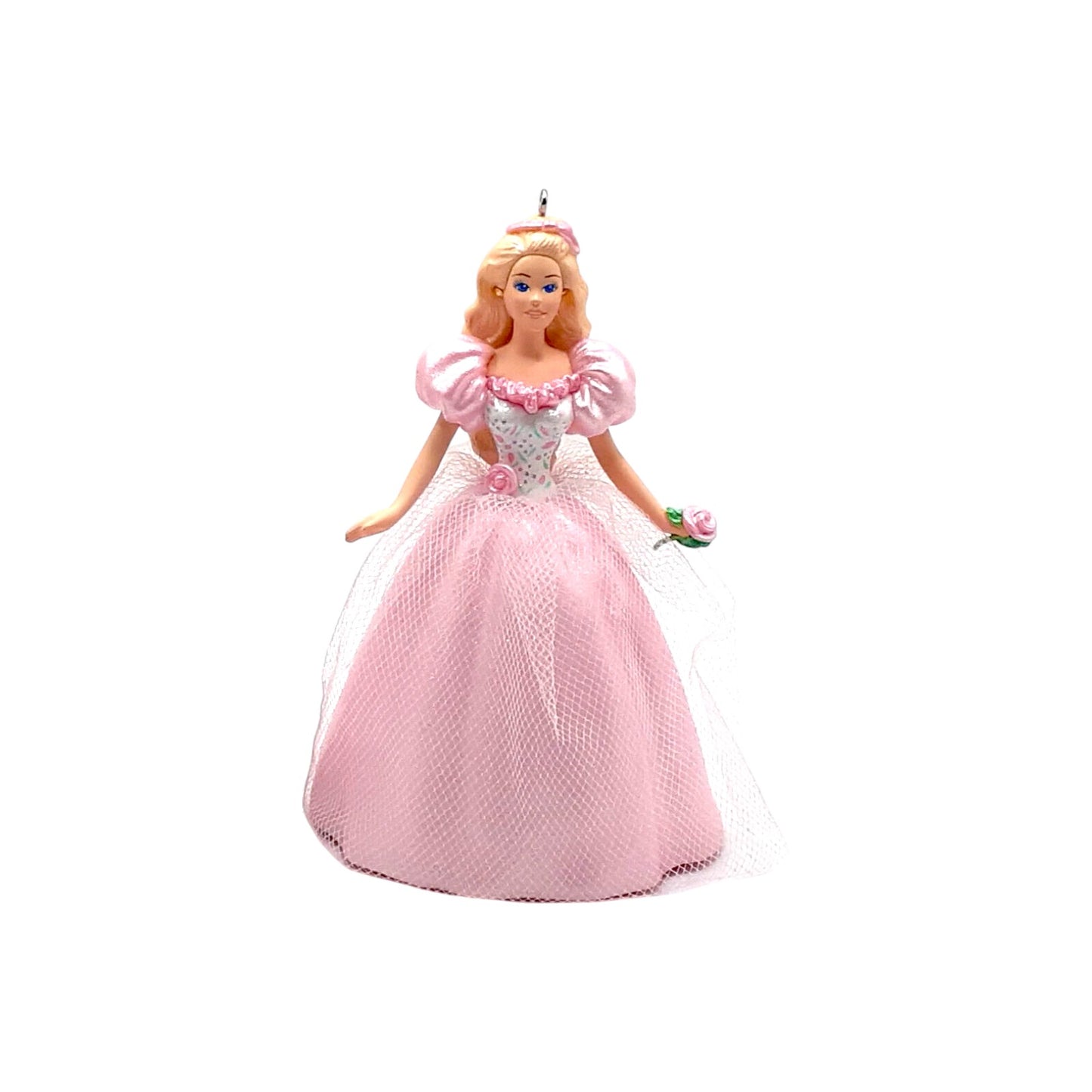 1996 Pink Dress Hallmark Ornament (Springtime Barbie) QEO8081 Image1