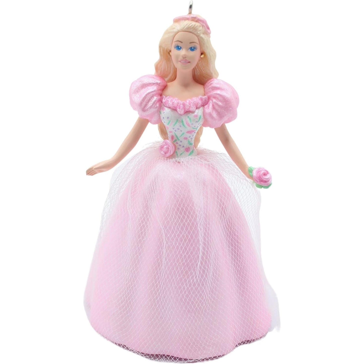 1996 Pink Dress Hallmark Ornament (Springtime Barbie) QEO8081