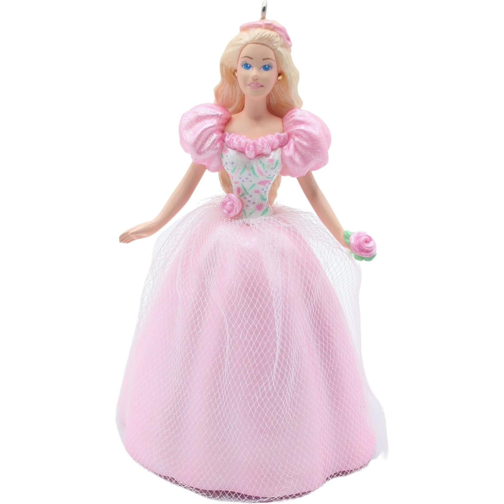 1996 Pink Dress Hallmark Ornament (Springtime Barbie) QEO8081