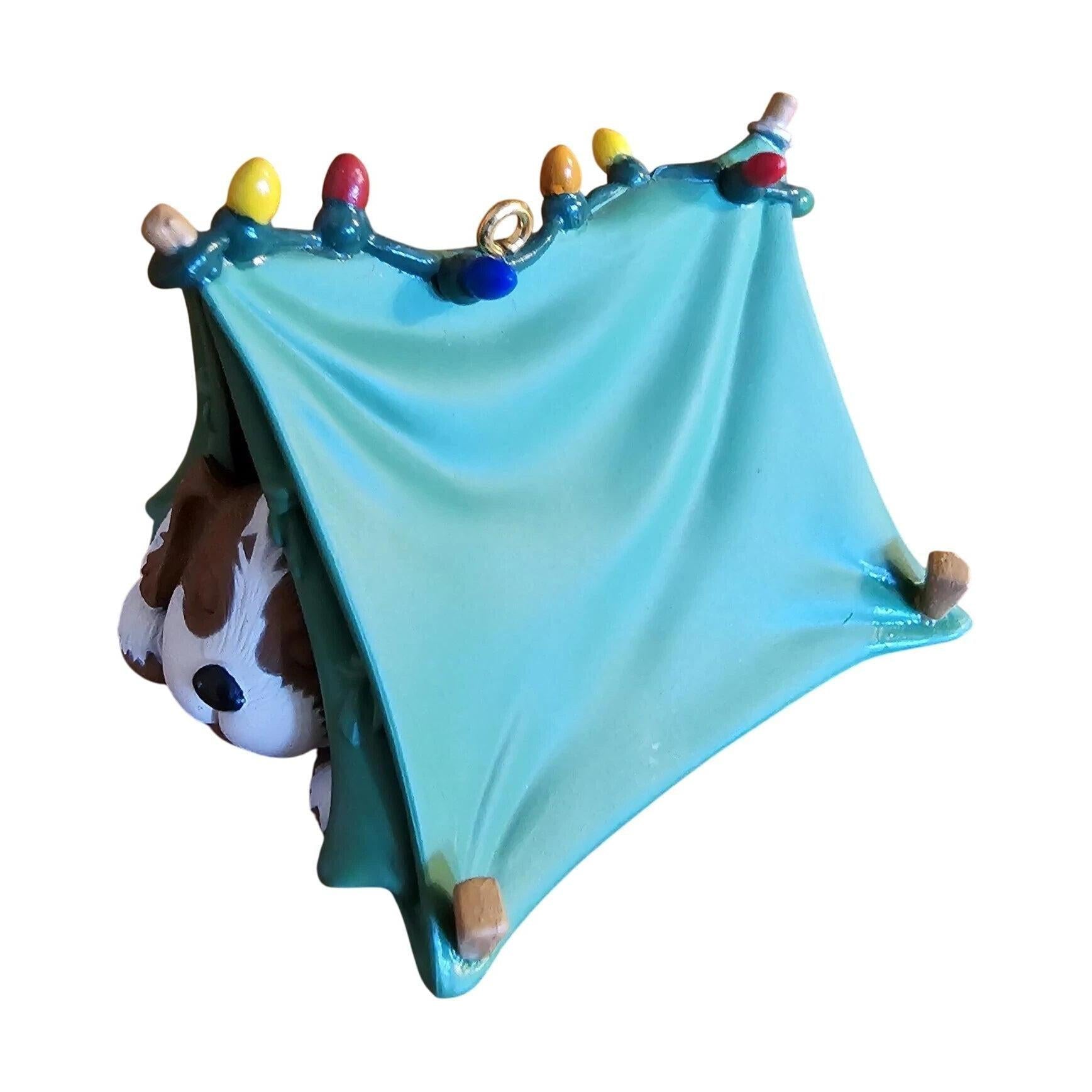 1996 Pup Tenting Hallmark Ornament (Puppy) QX6011 Image3