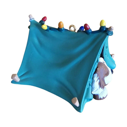 1996 Pup Tenting Hallmark Ornament (Puppy) QX6011 Image4