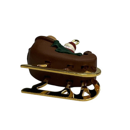 1996 Santa in Sleigh Hallmark Ornament (The Night Before Christmas) QXM4104 Image4