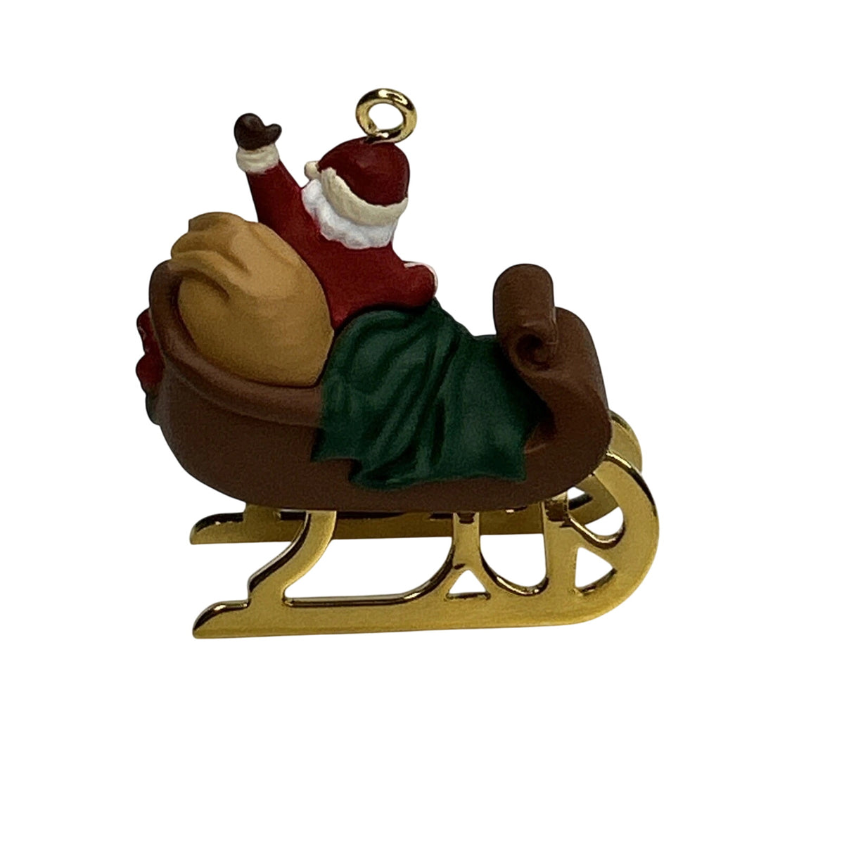 1996 Santa in Sleigh Hallmark Ornament (The Night Before Christmas) QXM4104 Image5