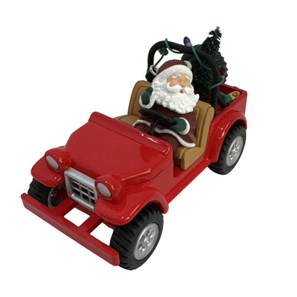 1996 Santa's 4x4 Hallmark Ornament (Here Comes Santa) QX5684 Image1
