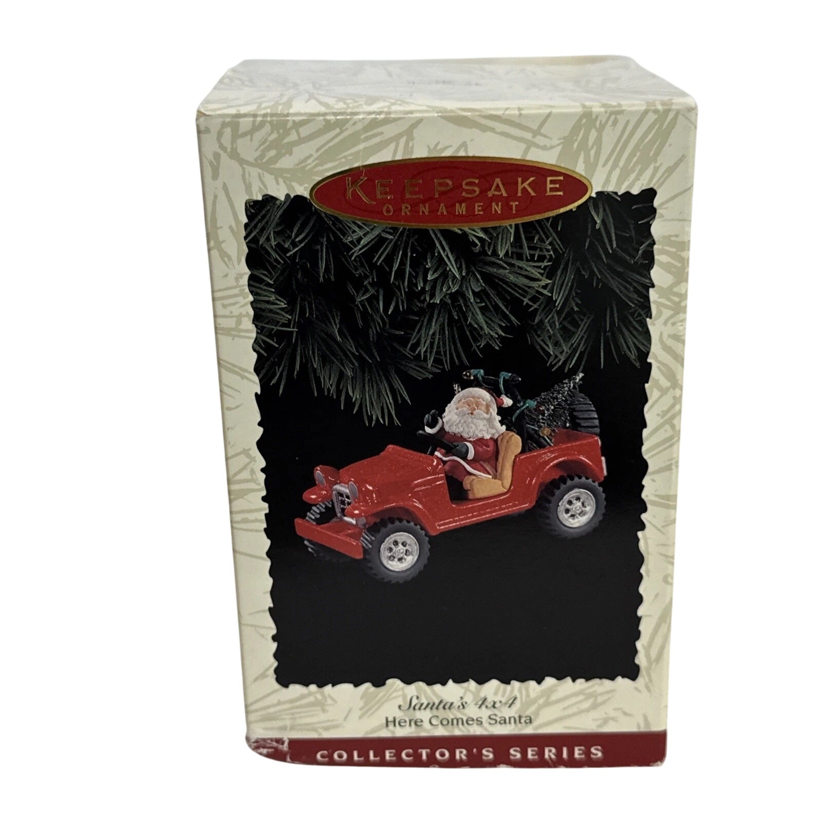 1996 Santa's 4x4 Hallmark Ornament (Here Comes Santa) QX5684 Image2