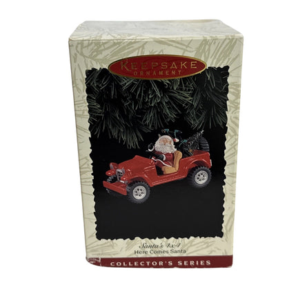 1996 Santa's 4x4 Hallmark Ornament (Here Comes Santa) QX5684 Image2