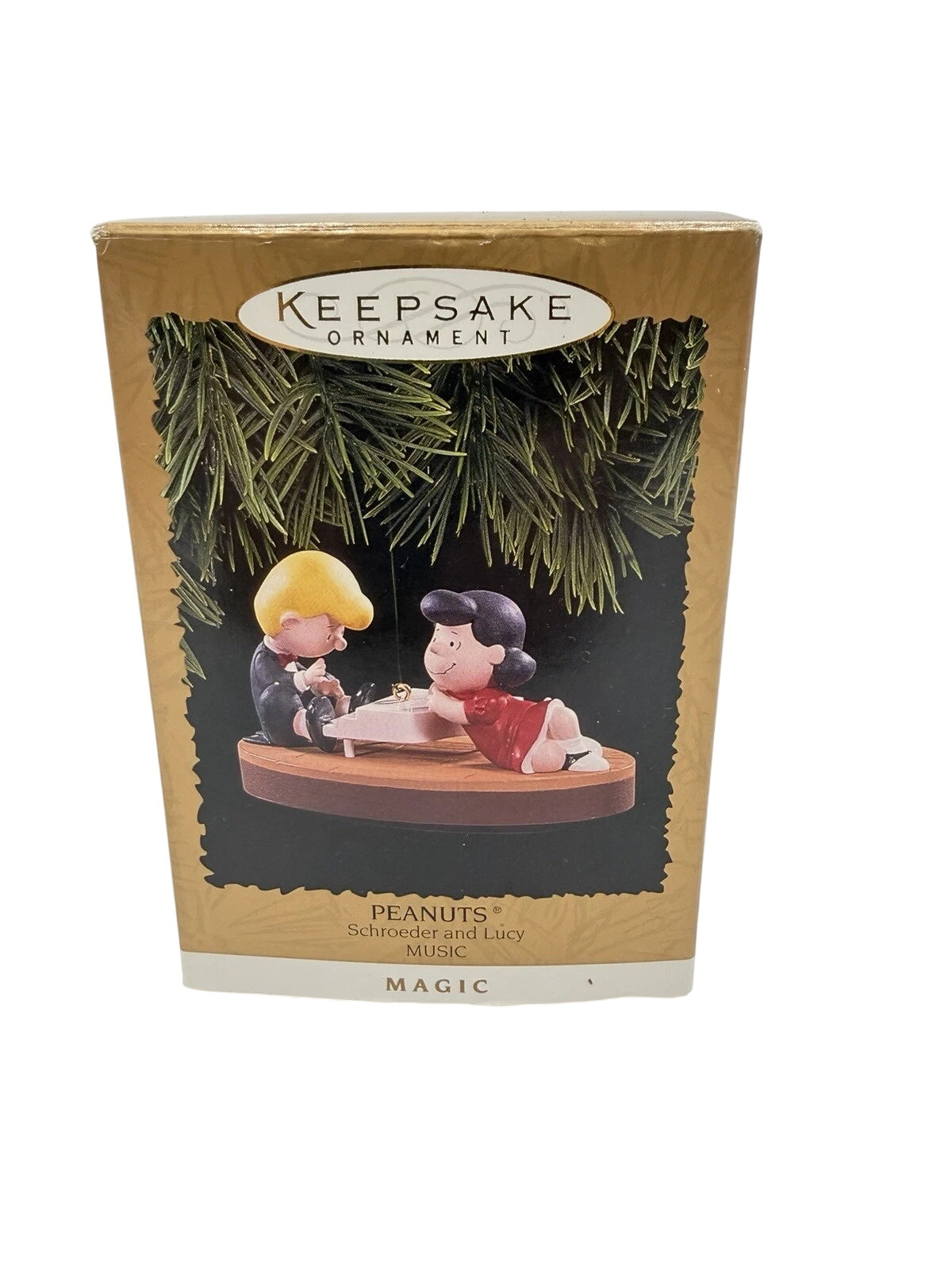 1996 Schroeder and Lucy Hallmark Ornament (Peanuts) QLX7394 Image2