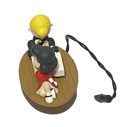 1996 Schroeder and Lucy Hallmark Ornament (Peanuts) QLX7394 Image3