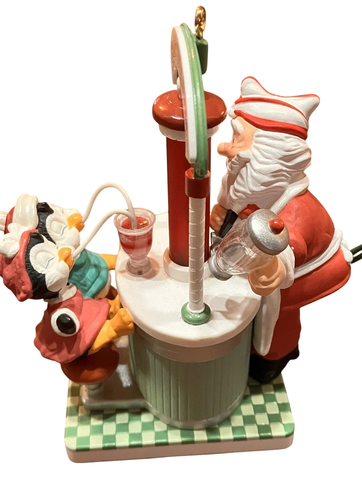 1996 Sharing a Soda Hallmark Ornament (Flickering Light) QLX7424