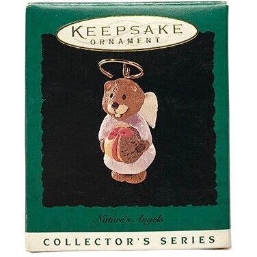 1996 Squirrel Angel with Nut Hallmark Ornament (Nature's Angels) QXM4111