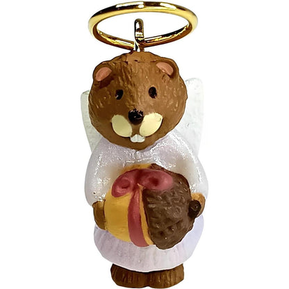 1996 Squirrel Angel with Nut Hallmark Ornament (Nature's Angels) QXM4111