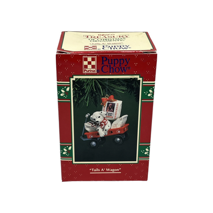 1996 "Tails A' Wagon" - Purina Puppy Chow Enesco Ornament (Animal) 167126 Image2